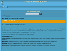 Tablet Screenshot of elitegoalkeeperacademy.com